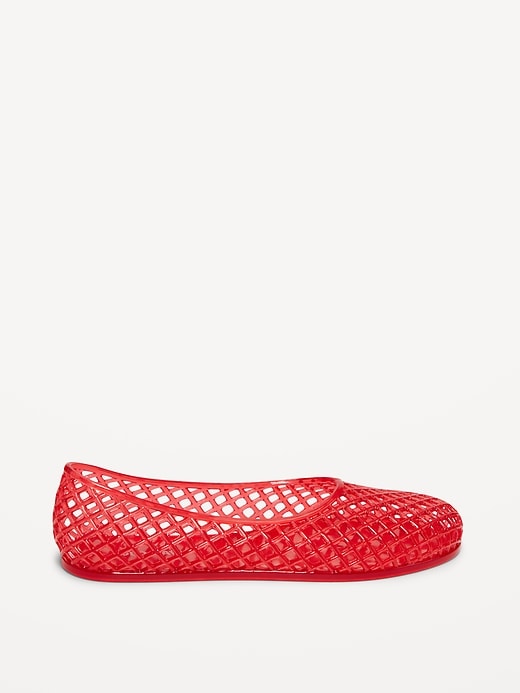 Image number 3 showing, Jelly Lattice Ballet Flats for Girls