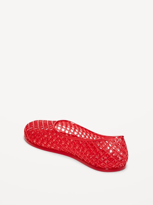 Image number 4 showing, Jelly Lattice Ballet Flats for Girls