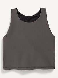 View large product image 4 of 5. PowerSoft Longline Ribbed Sports Bra for Girls