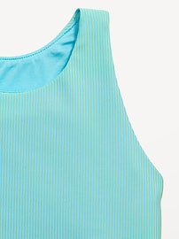 View large product image 6 of 6. PowerSoft Longline Ribbed Sports Bra for Girls
