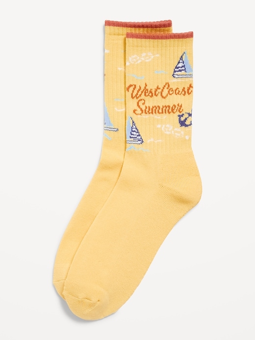 View large product image 1 of 1. Novelty Crew Socks for Men