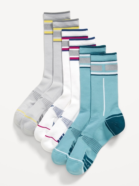 3-Pack Athletic Crew Socks for Men