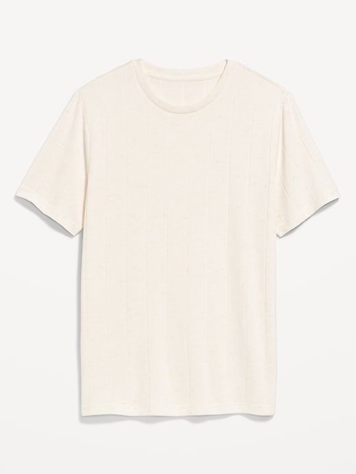 Image number 8 showing, Crew-Neck Ribbed T-Shirt