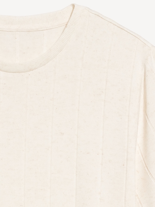 Image number 5 showing, Crew-Neck Ribbed T-Shirt