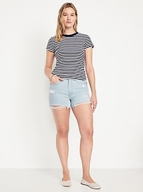 High-Waisted Rigid OG Jean Cut-Off Shorts -- 3-inch inseam