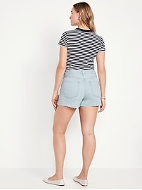 High-Waisted Rigid OG Jean Cut-Off Shorts -- 3-inch inseam