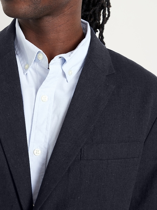 Image number 5 showing, Linen-Blend Blazer