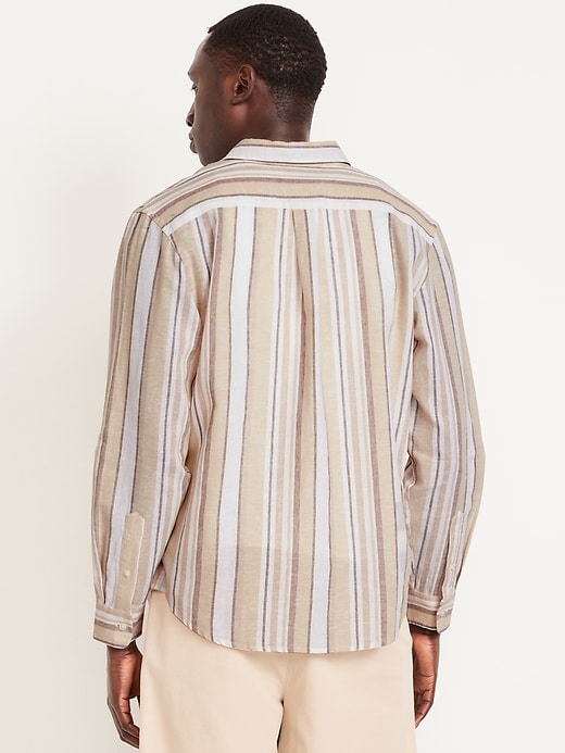 Image number 2 showing, Classic Fit Linen-Blend Shirt