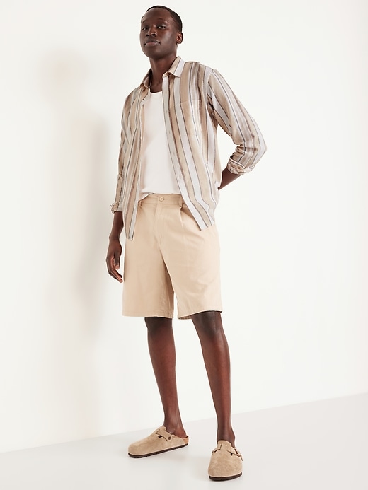 Image number 3 showing, Classic Fit Linen-Blend Shirt