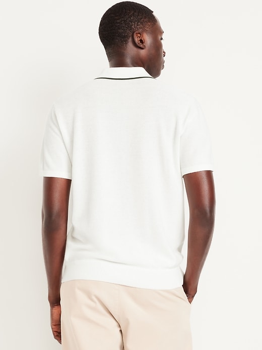 Image number 2 showing, Tipped Collar Polo Sweater