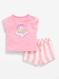 Image number 1 showing, Graphic Top and Shorts Set for Baby