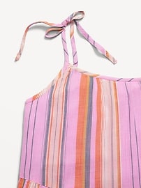 View large product image 4 of 4. Printed Sleeveless Gauze Tiered Dress for Girls