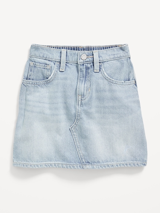 View large product image 1 of 1. High-Waisted Jean Skirt for Girls