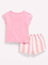 Image number 2 showing, Graphic Top and Shorts Set for Baby