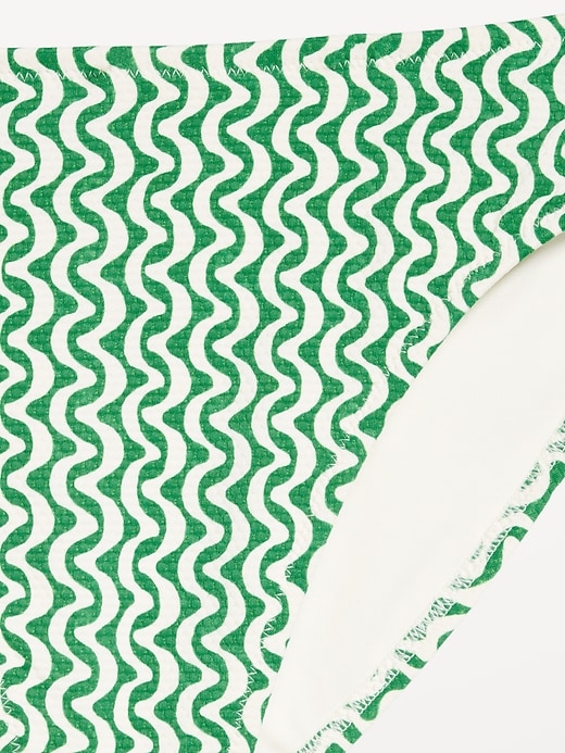 L'image numéro 9 présente Bas de bikini texturé à taille mi-basse