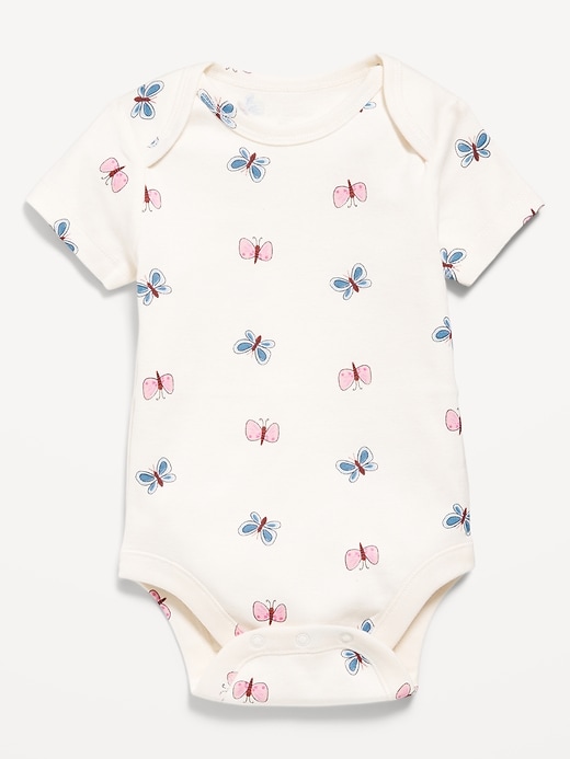 View large product image 1 of 2. Printed Short-Sleeve Bodysuit for Baby