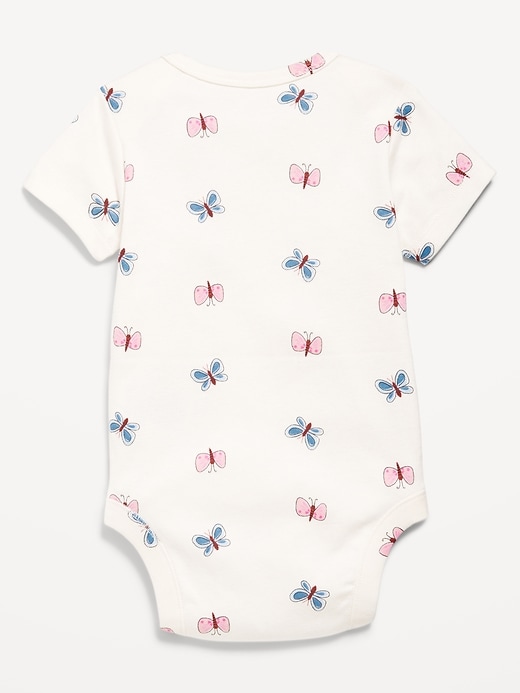 View large product image 2 of 2. Printed Short-Sleeve Bodysuit for Baby