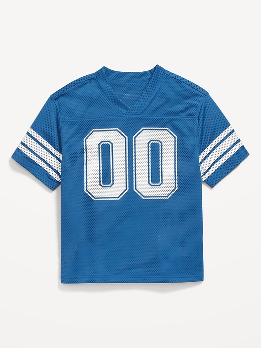 View large product image 2 of 2. Oversized Boxy Mesh Graphic T-Shirt for Boys