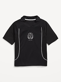 Image number 2 showing, Oversized Collared Soccer Jersey T-Shirt for Boys