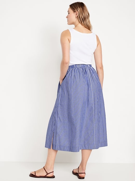 Image number 6 showing, High-Waisted A-Line Midi Skirt