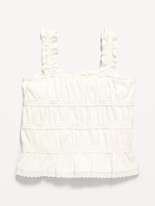 L'image numéro 3 présente Camisole ajustée à smocks pour fille
