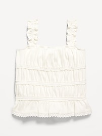 L'image numéro 2 présente Camisole ajustée à smocks pour fille