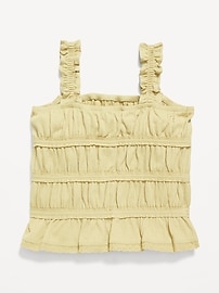 View large product image 3 of 3. Fitted Smocked Tank Top for Girls