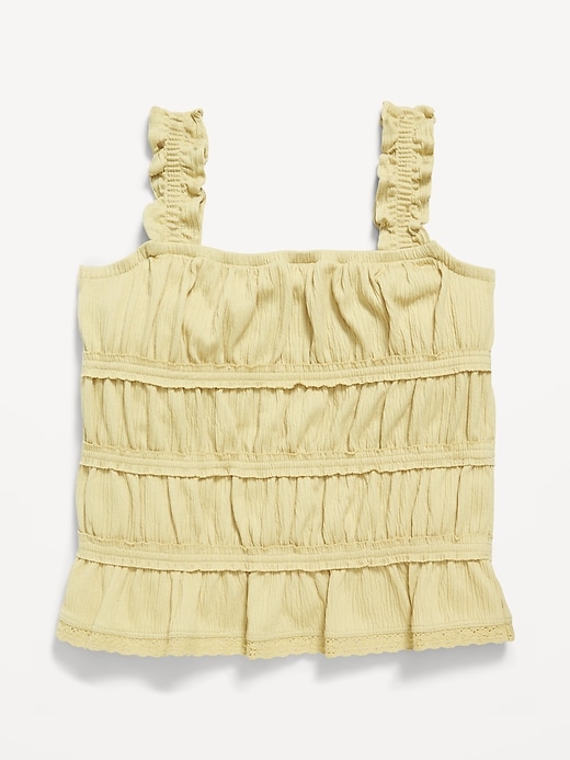 View large product image 2 of 3. Fitted Smocked Tank Top for Girls