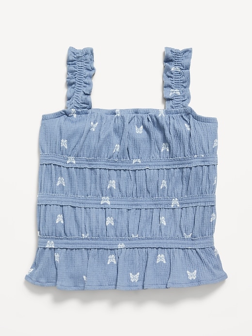 View large product image 2 of 3. Fitted Smocked Tank Top for Girls