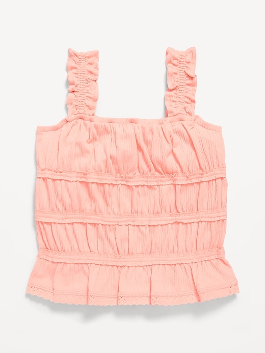 View large product image 2 of 3. Fitted Smocked Tank Top for Girls