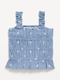 View large product image 3 of 3. Fitted Smocked Tank Top for Girls