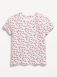 Image number 1 showing, Printed Softest Short-Sleeve T-Shirt for Girls