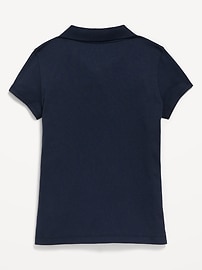 View large product image 3 of 3. School Uniform Jersey-Knit Polo Shirt for Girls