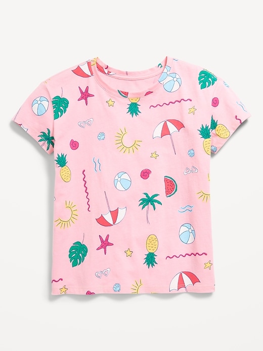 View large product image 1 of 2. Printed Softest Short-Sleeve T-Shirt for Girls