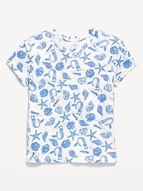 Image number 1 showing, Printed Softest Short-Sleeve T-Shirt for Girls
