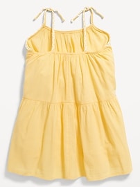 Image number 2 showing, Printed Sleeveless Crinkle Crepe Tiered Dress for Toddler Girls