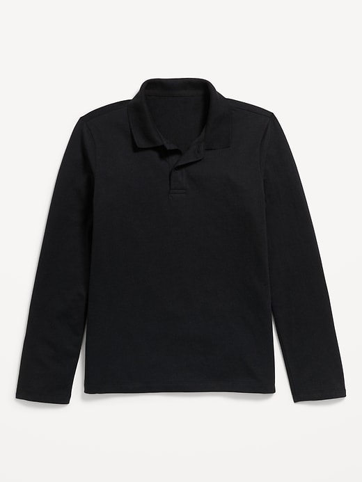 View large product image 1 of 1. School Uniform Long-Sleeve Polo Shirt for Boys
