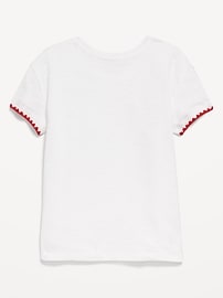 Image number 2 showing, Softest Stitch-Trim Pocket T-Shirt for Girls