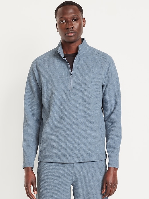 Image number 1 showing, Dynamic Fleece Textured Half Zip