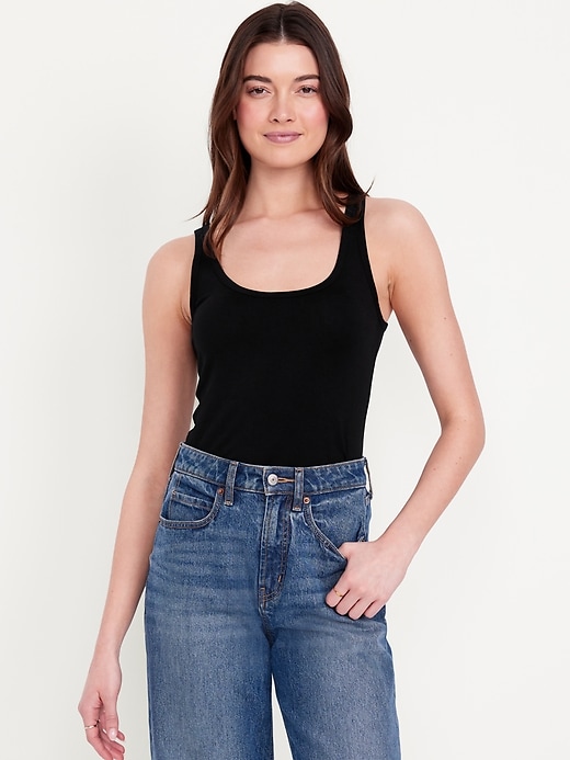 Image number 3 showing, First-Layer Scoop-Neck Tank Top 3-Pack