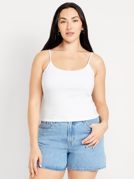 Image number 4 showing, Double-Layer Cropped Cami Top