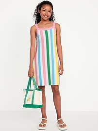 Image number 1 showing, Printed Sleeveless Sweater-Knit Dress for Girls