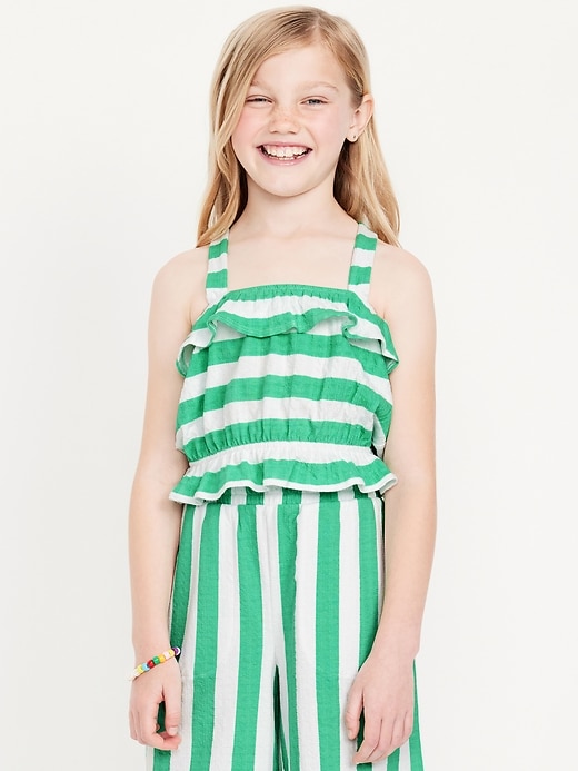 View large product image 1 of 3. Striped Bubble Tank Top for Girls