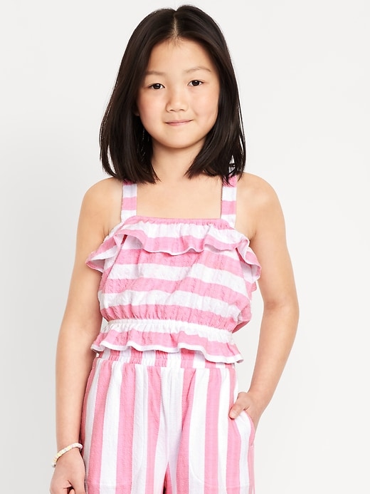 View large product image 1 of 3. Striped Bubble Tank Top for Girls