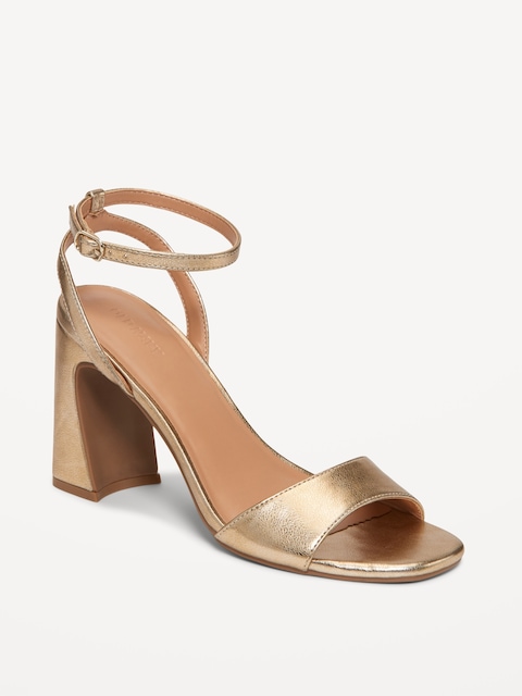 The Occasion by Old Navy Ankle Strap Sandals - Gold