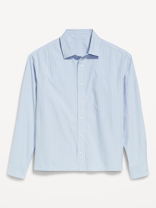 Image number 4 showing, Oversized Cropped Poplin Shirt