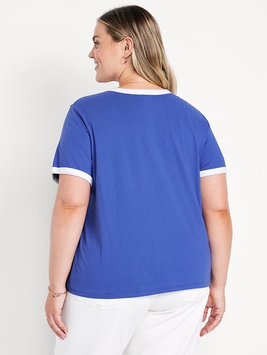 Image number 8 showing, EveryWear Logo-Graphic Ringer T-Shirt