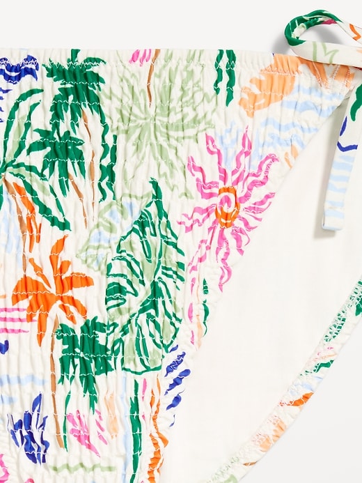Image number 9 showing, Mid-Rise Textured String Bikini Swim Bottoms