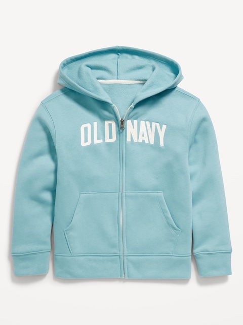 Logo-Graphic Zip-Front Hoodie for Boys