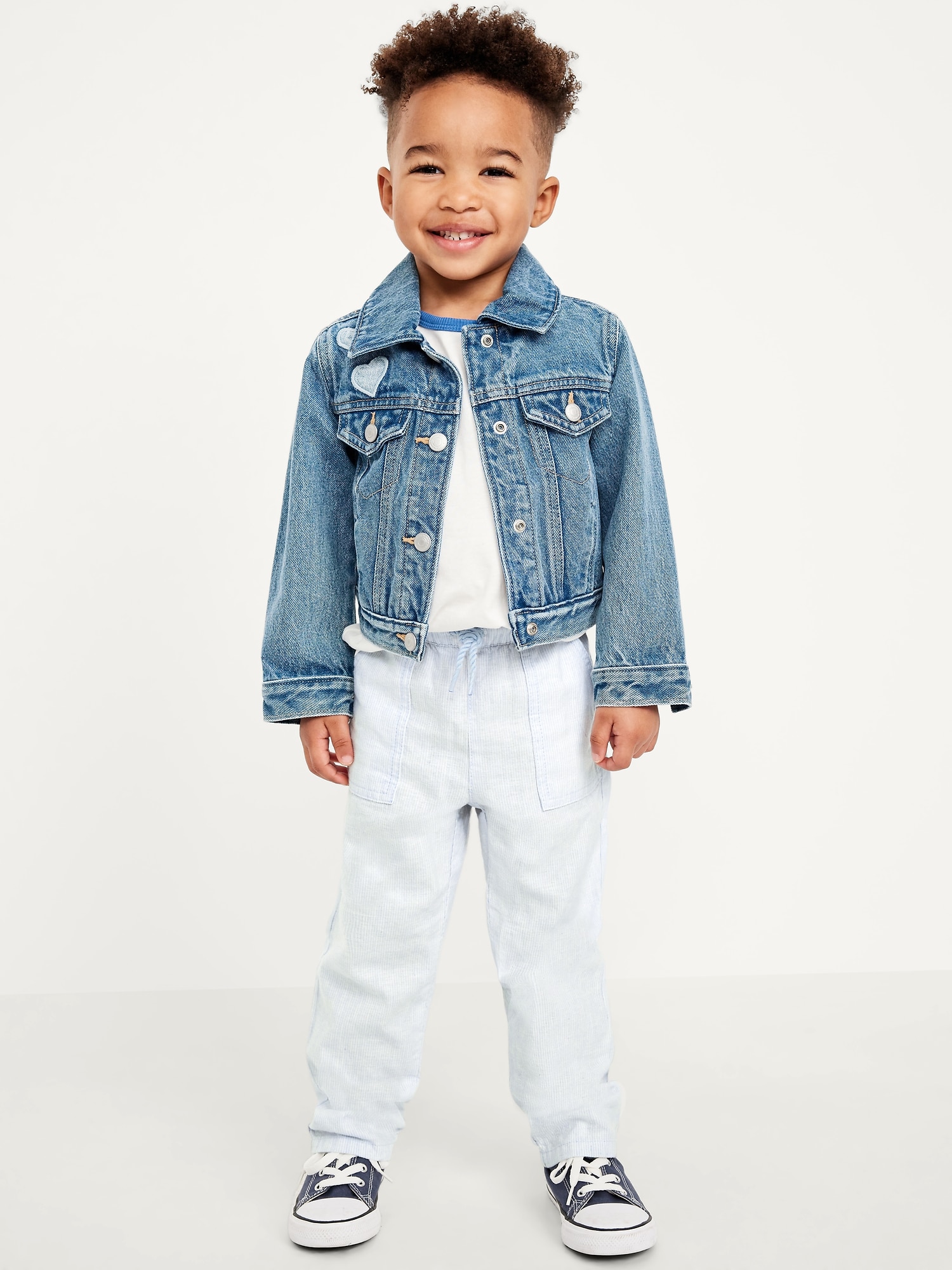 Loose Utility Linen-Blend Pants for Toddler Boys